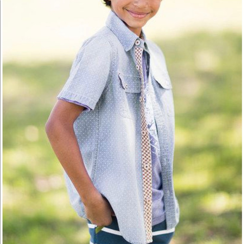 Matilda Jane Boys Home For Dinner Shirt size 4